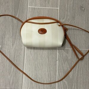American Eagle Outfitters Cream and Brown Crossbody Bag